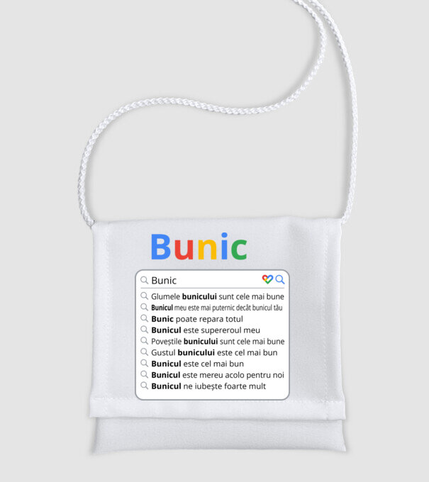 căutare Google Bunic model alb pe tricou