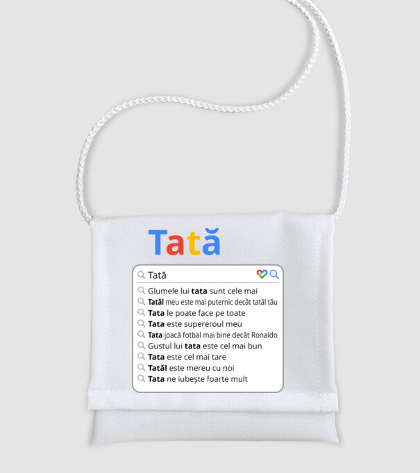 căutare Google Tată model alb pe tricou