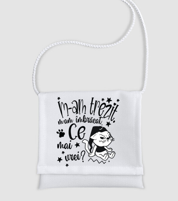 Ce mai vrei? model alb pe tricou