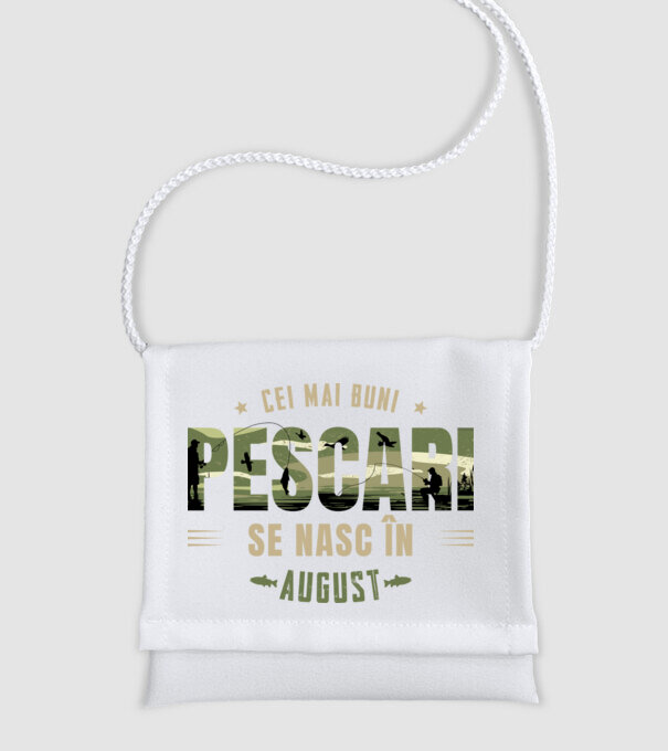 Cei mai buni pescari se nasc în august model alb pe tricou