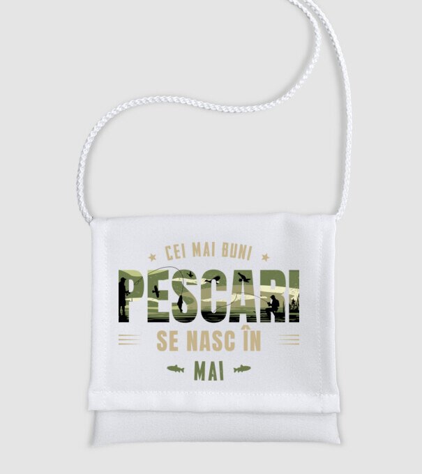 Cei mai buni pescari se nasc în mai model alb pe tricou