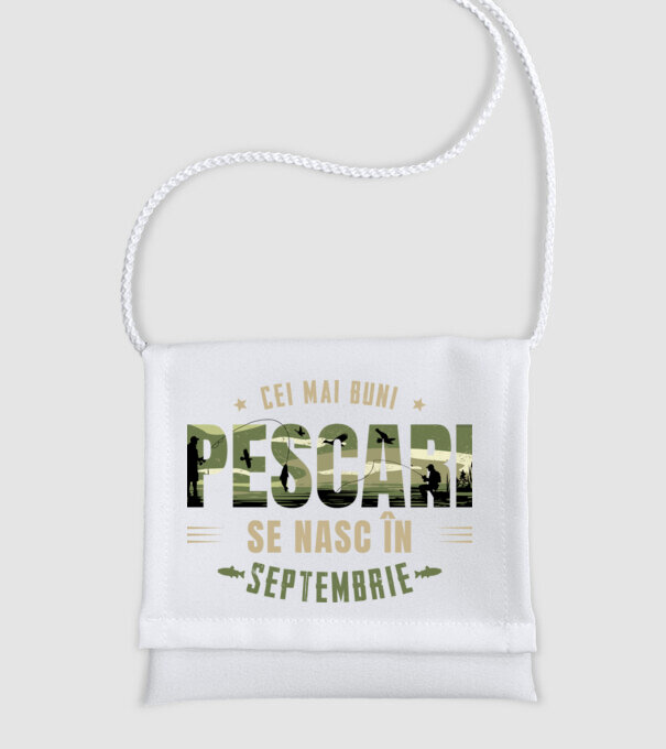 Cei mai buni pescari se nasc în septembrie model alb pe tricou