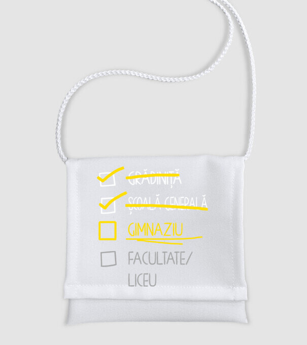 Cheklist educație - Școala primară negru model alb pe tricou