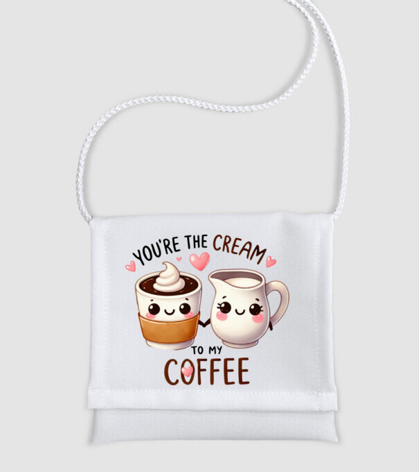 Cream to my Coffee model alb pe tricou