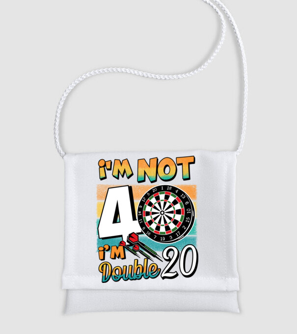 Darts Birthday 40 years old model alb pe tricou