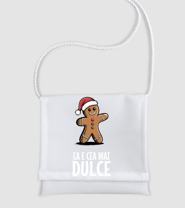 Ea e cea mai dulce Negru model alb pe tricou