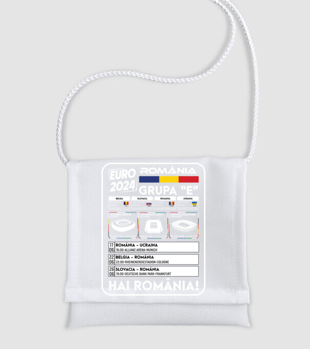 Fotbal Calendar Euro 2024 model alb pe tricou