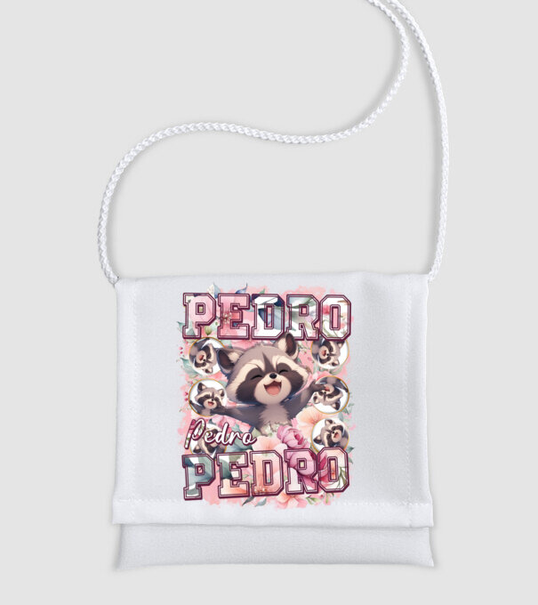 Girly Pedro model alb pe tricou
