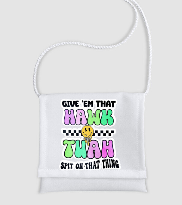 Give 'em that hawk tuah hippie trip model alb pe tricou