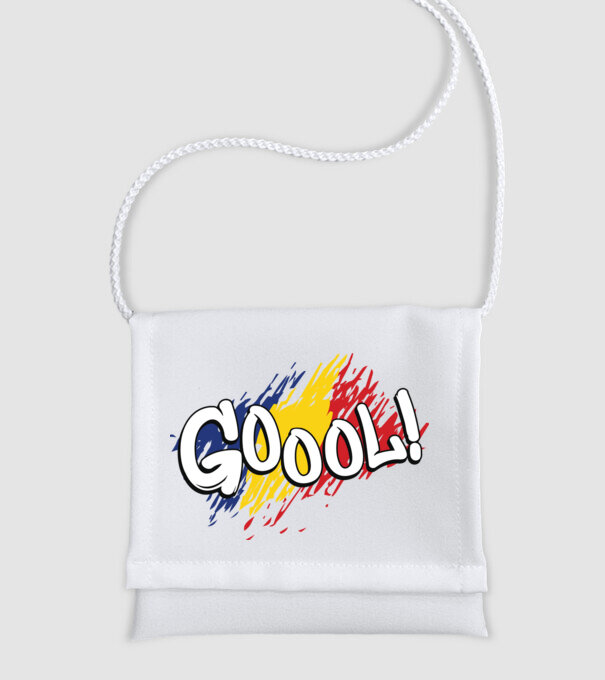 GOOOL model alb pe tricou