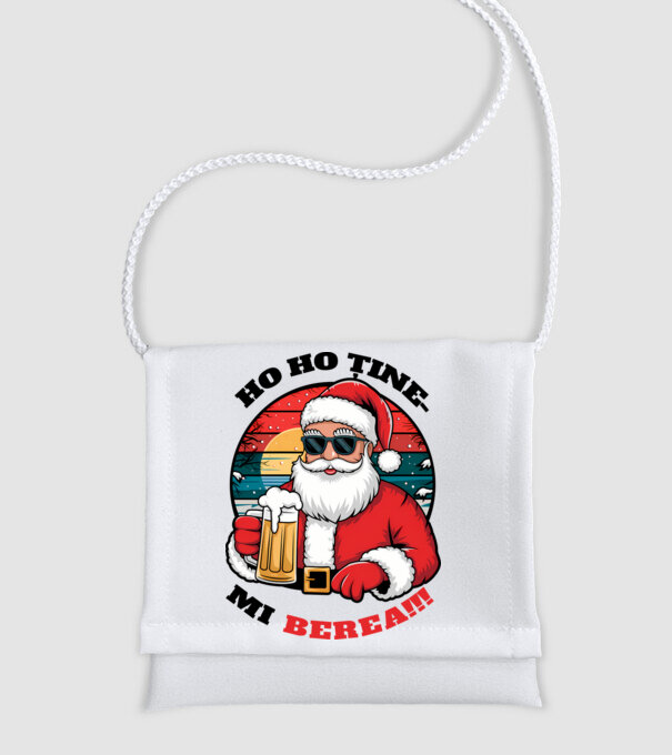Ho ho ține mi berea! alb model alb pe tricou