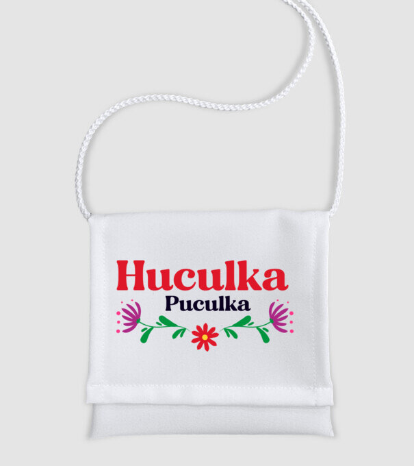 Huculka Puculka model alb pe tricou