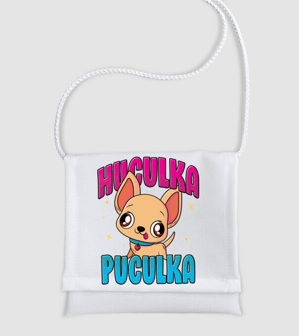 Huculka Puculka chivava model alb pe tricou