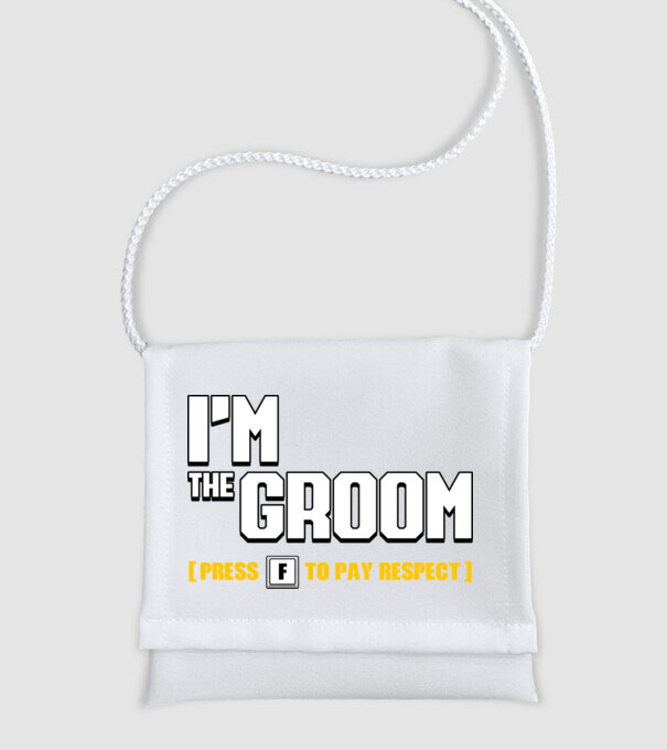 I'm the Groom model alb pe tricou
