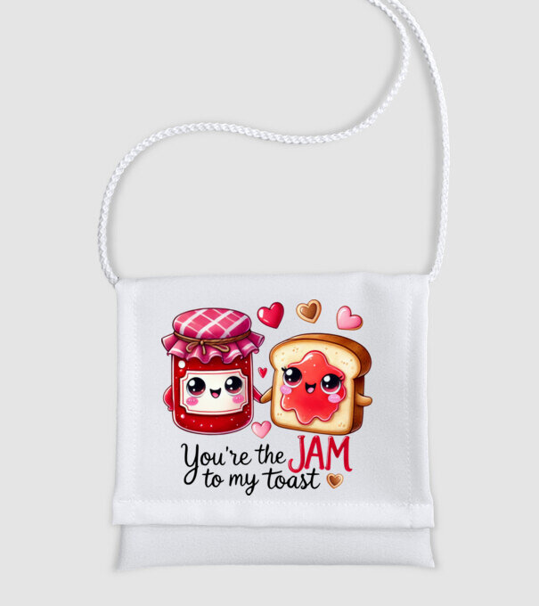Jam to my Toast model alb pe tricou