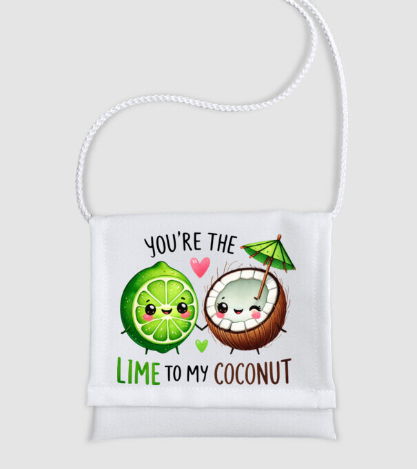 Lime to my Coconut model alb pe tricou