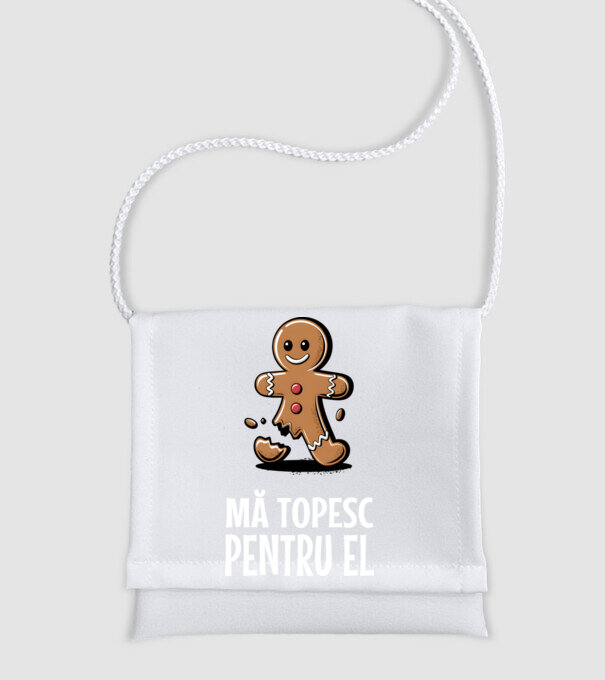 Mă topesc pentru el Negru model alb pe tricou