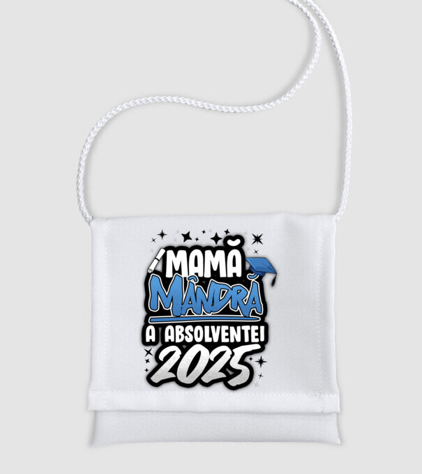 Mamă Mândră a absolventei model alb pe tricou