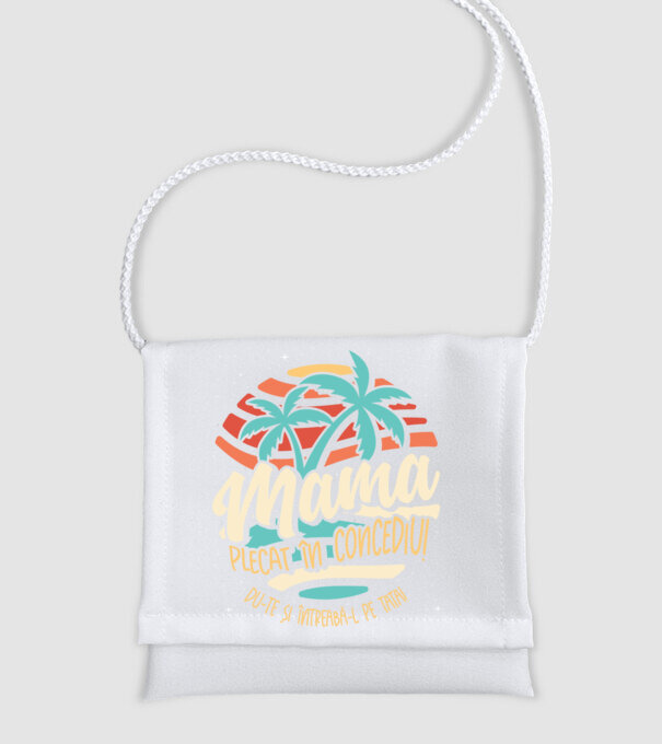 Mama Plecat în concediu model alb pe tricou