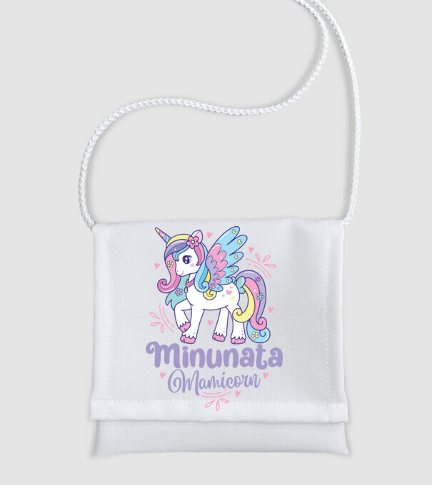 Minunata Mamicorn model alb pe tricou