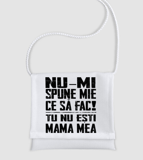 ne-mondd-meg-mit-csinaljak-ANYA-FEKETE-RO model alb pe tricou