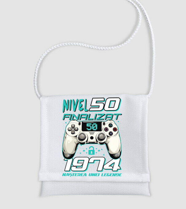 Nivel finalizat 50 1975 model alb pe tricou