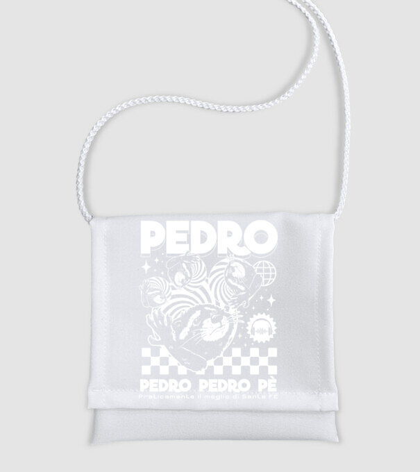 Pedro techno model alb pe tricou
