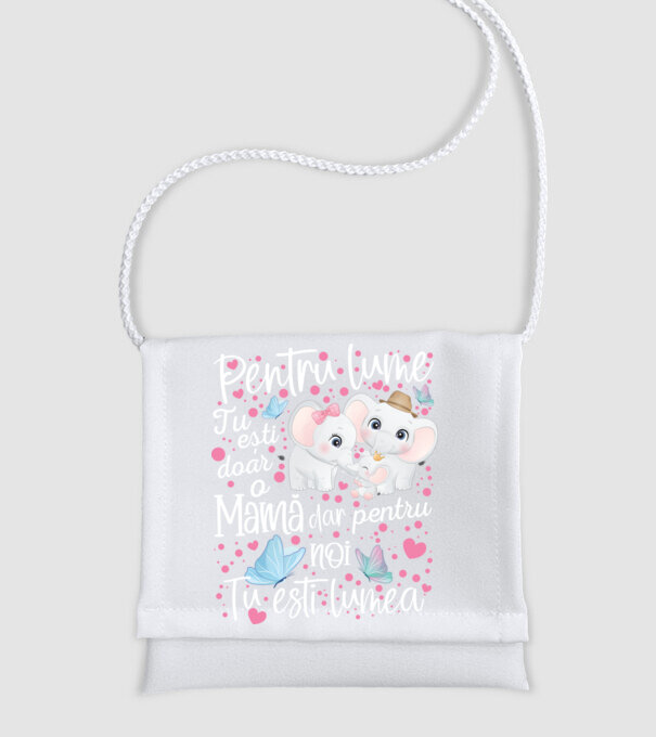 Pentru lume ești doar o Mamă dar pentru NOI TU ești lumea model alb pe tricou