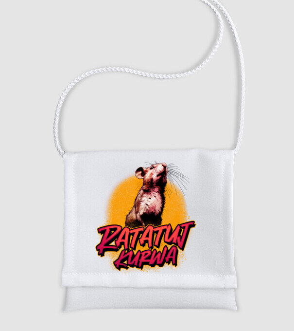 Ratatuj kurwa model alb pe tricou