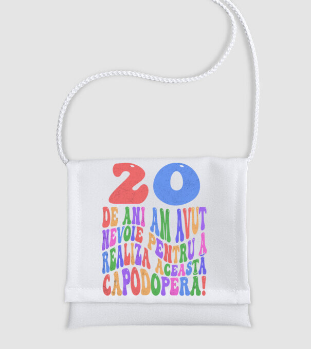 Realiza această capodoperă 20 model alb pe tricou