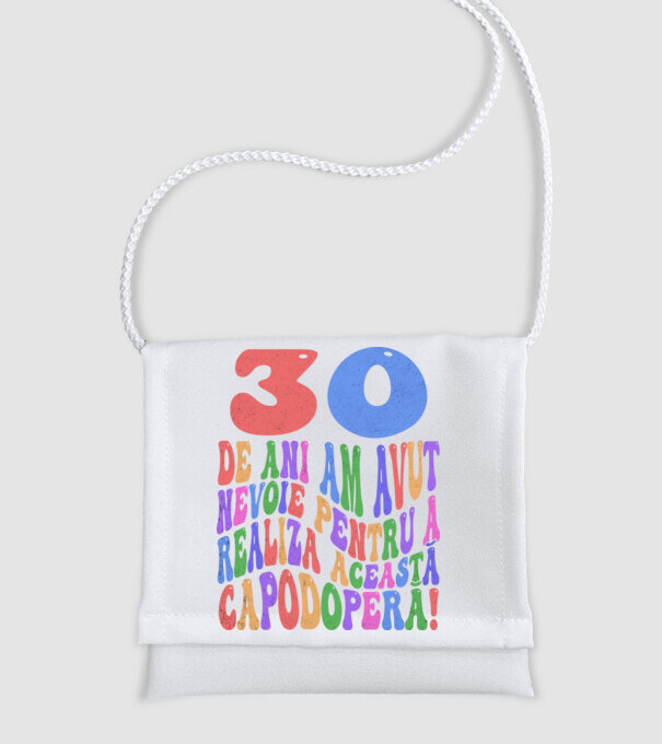 Realiza această capodoperă 30 model alb pe tricou