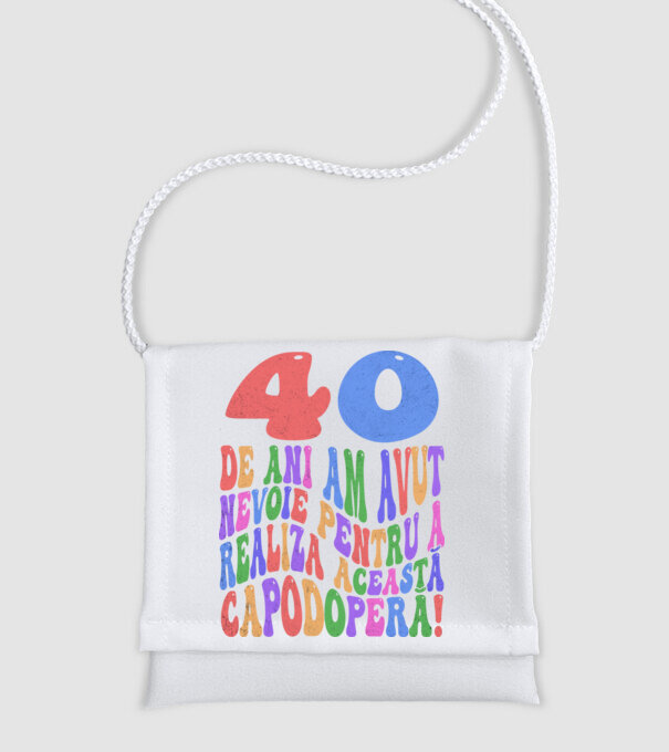 Realiza această capodoperă 40 model alb pe tricou