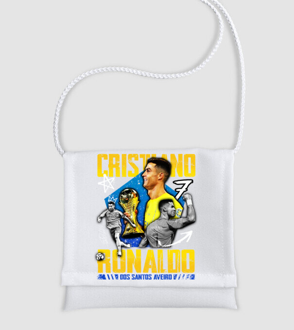 Ronaldo tribute model alb pe tricou
