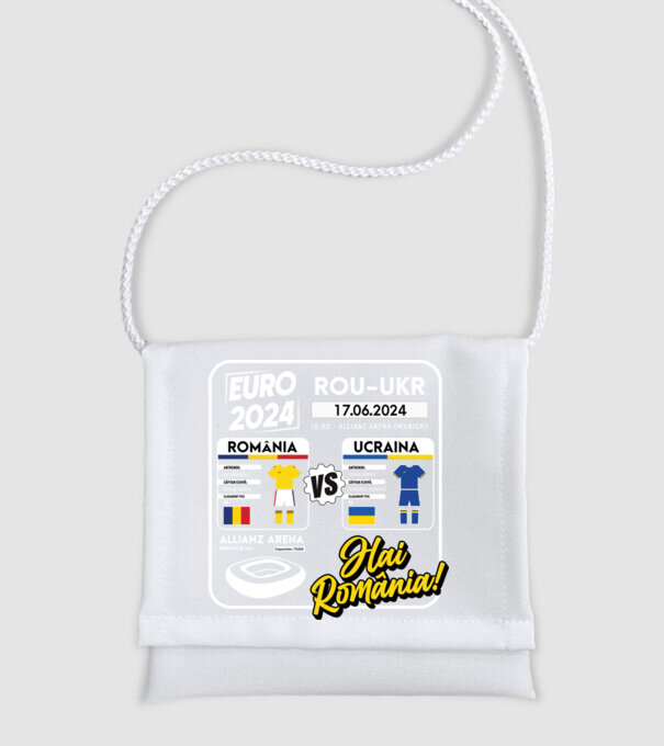 ROU-UKR euro 2024 calendar model alb pe tricou
