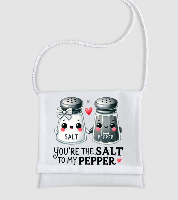 Salt to my Pepper model alb pe tricou
