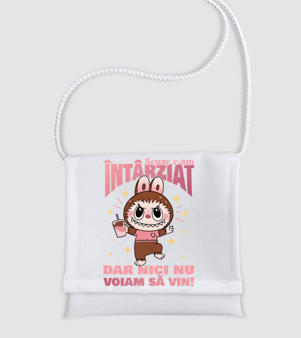 Scuze c-am întârziat model alb pe tricou