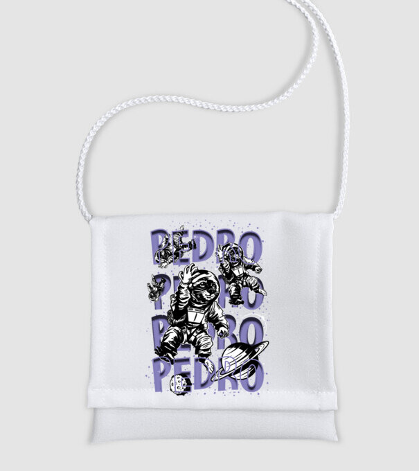 SPACE PEDRO model alb pe tricou