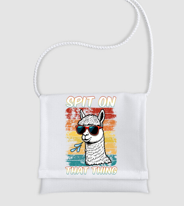 Spit on that thing llama rainbow Hawk Tuah model alb pe tricou
