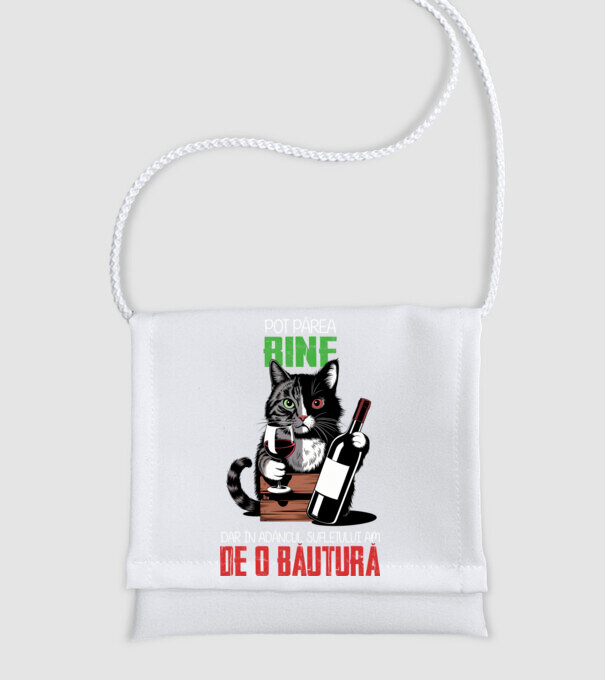 sunt bun pentru o băutură Negru model alb pe tricou