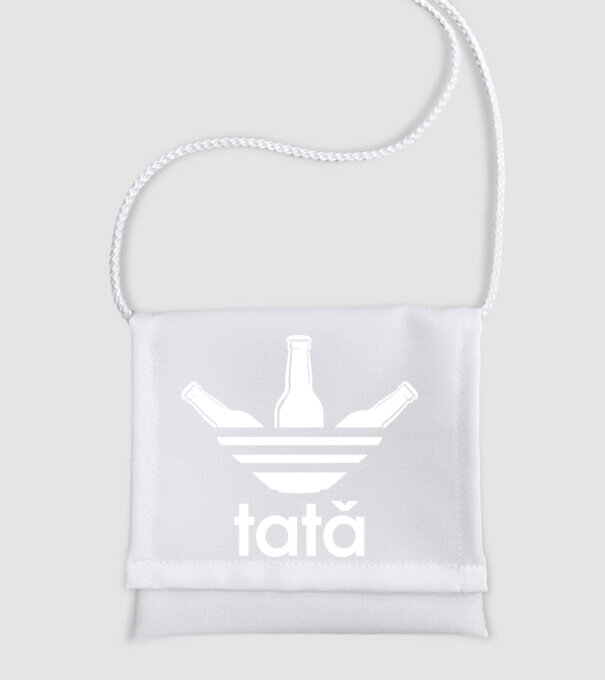 Tatadidas model alb pe tricou