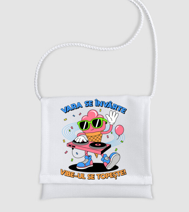 Vara se învârte model alb pe tricou