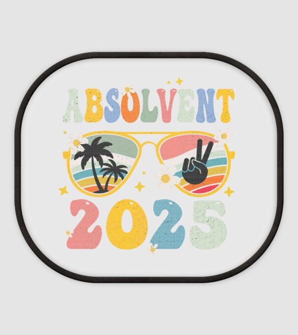 Absolvent 2025 model alb pe tricou