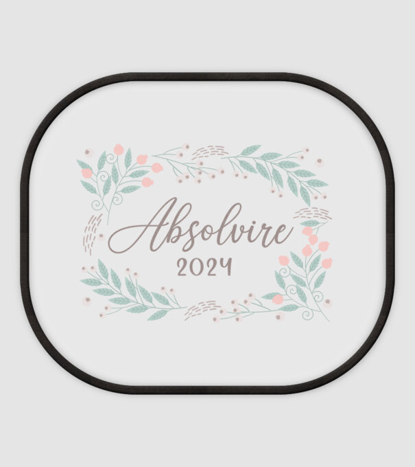 Absolvire 2024 model alb pe tricou
