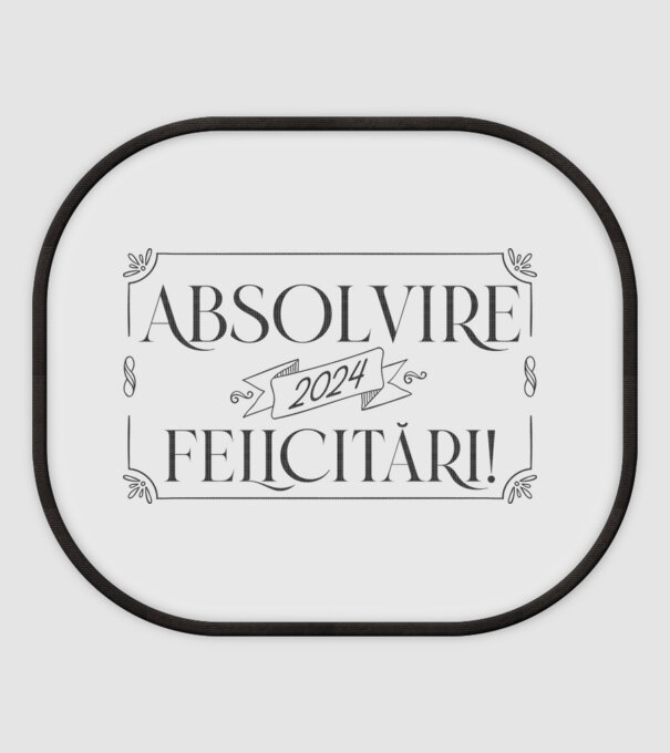 Absolvire 2024 model alb pe tricou