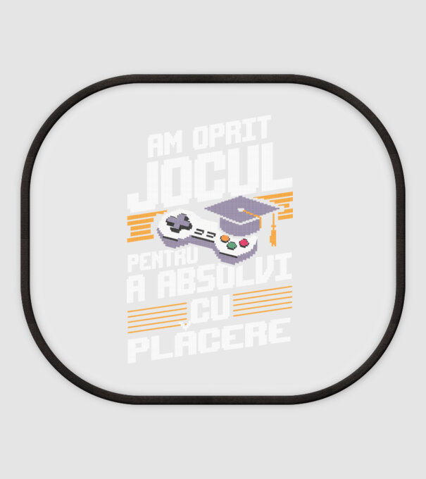 Am oprit jocul absolvent negru model alb pe tricou