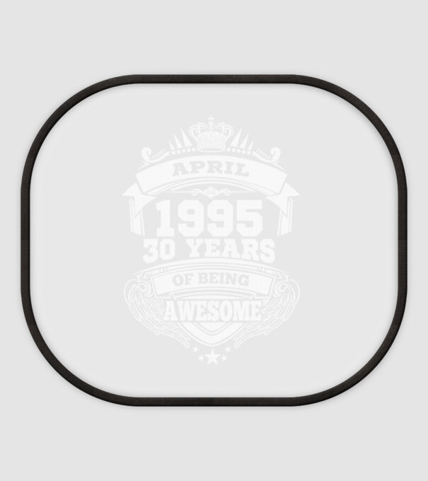 Awesome being of april 1995 model alb pe tricou