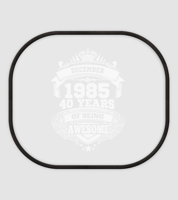 Awesome being of december 1985 model alb pe tricou