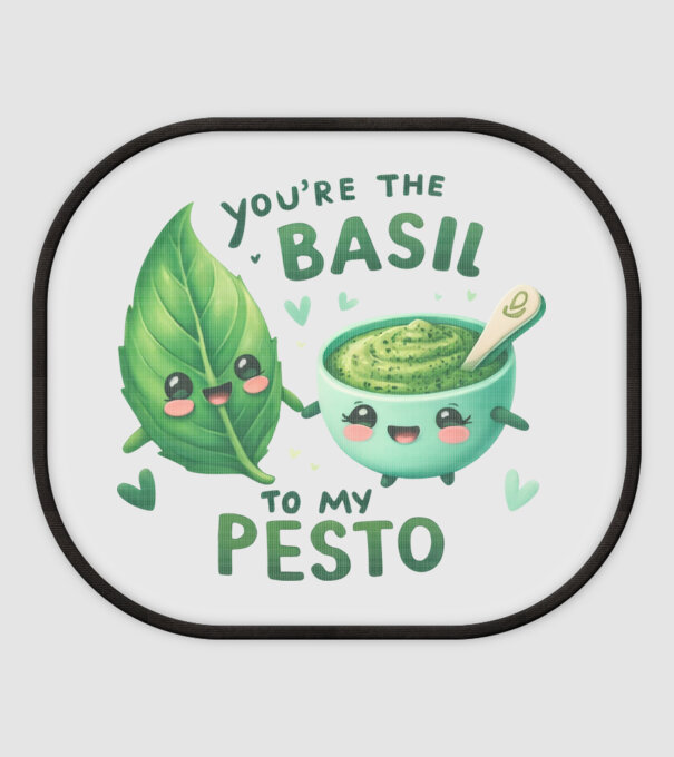 Basil to my Pesto model alb pe tricou