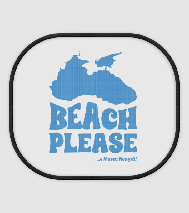 Beach please, e Marea Neagră! model alb pe tricou