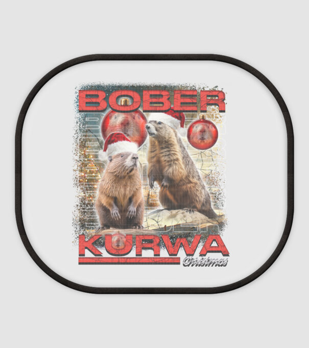 Bober kurwa christmas universe model alb pe tricou